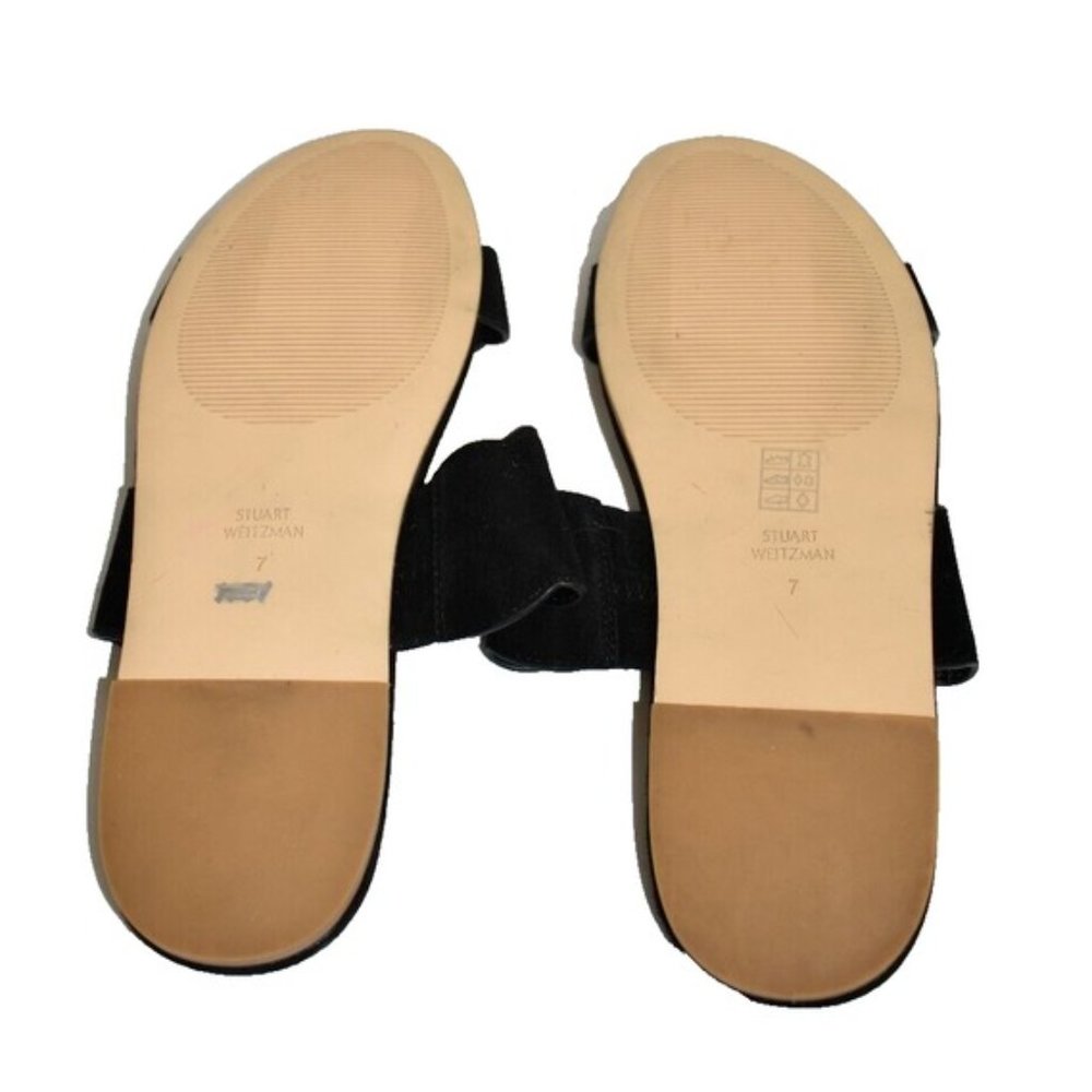 $400 Stuart Weitzman Santorini Scalloped Suede Sl… - image 4